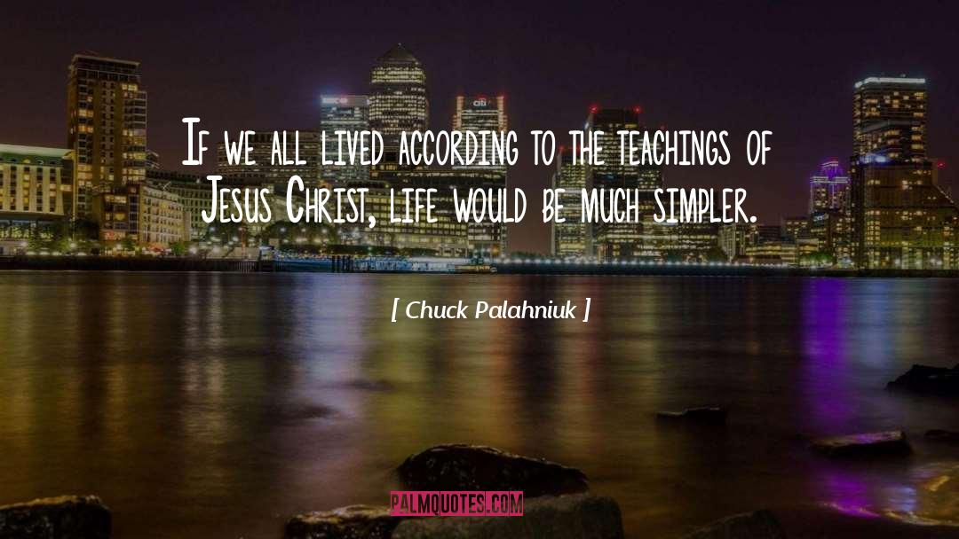 Christ quotes by Chuck Palahniuk