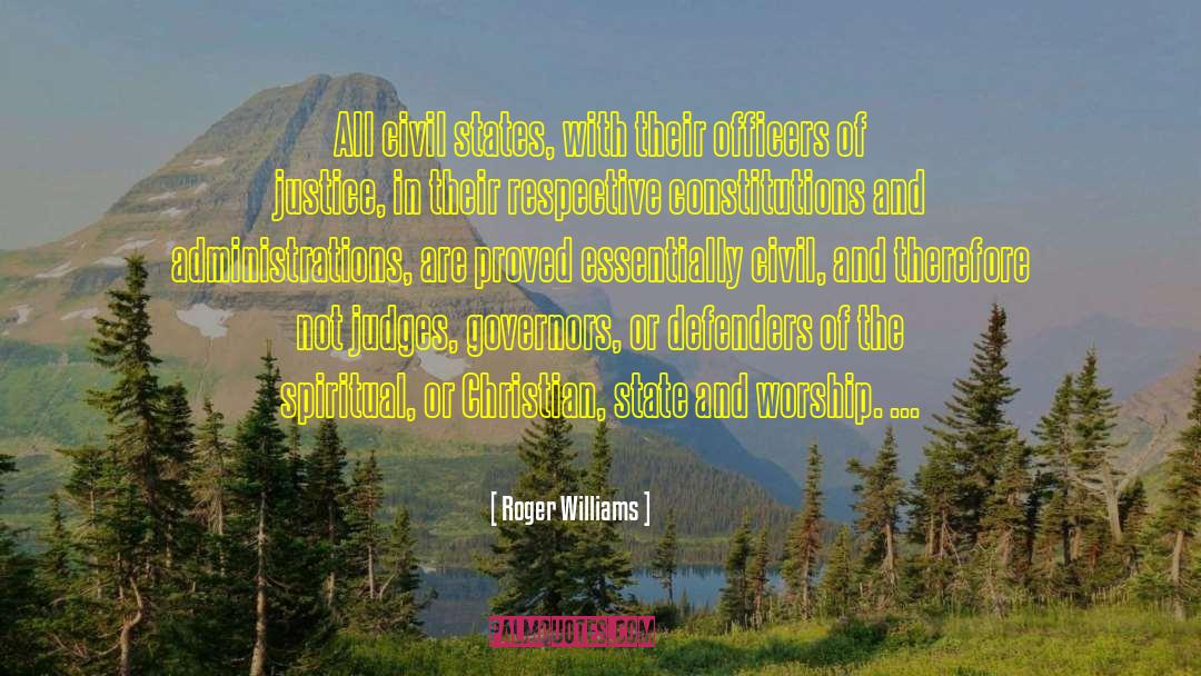 Christian Allegories quotes by Roger Williams
