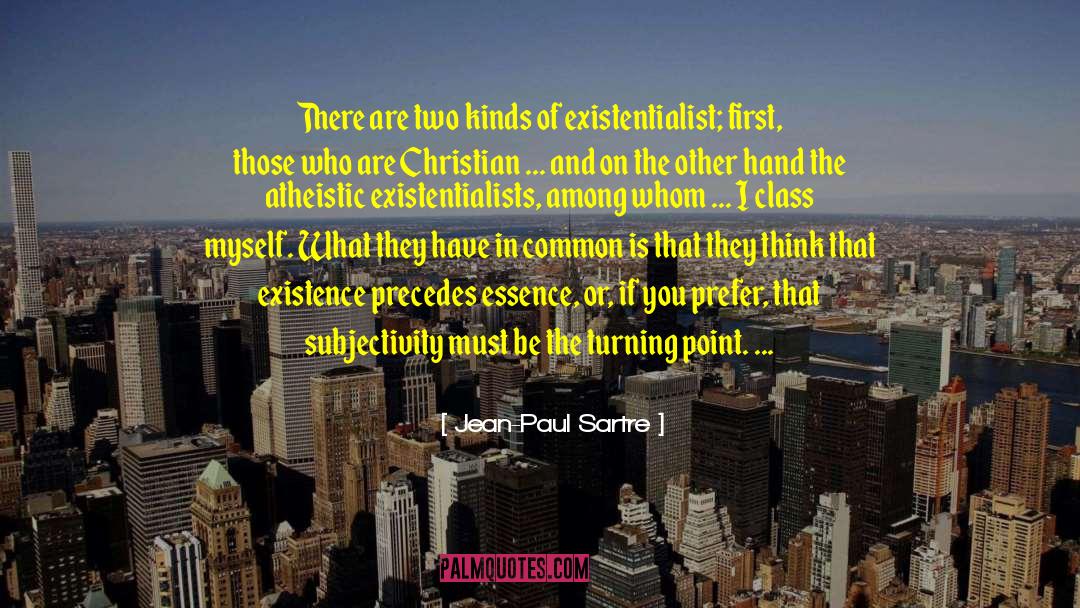 Christian Atheist quotes by Jean-Paul Sartre