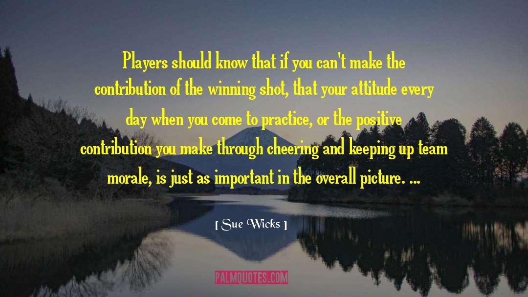Christian Basketball Player quotes by Sue Wicks