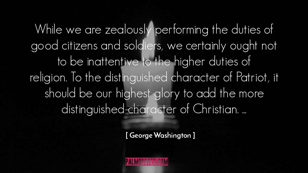 Christian Character quotes by George Washington