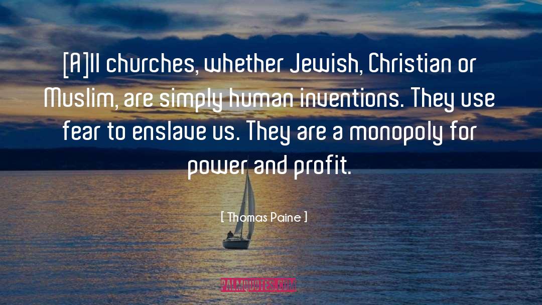 Christian Church quotes by Thomas Paine
