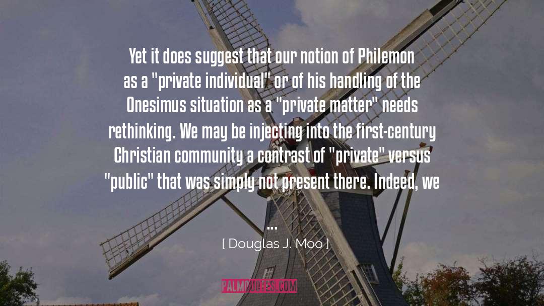 Christian Community quotes by Douglas J. Moo