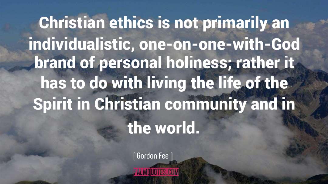 Christian Community quotes by Gordon Fee