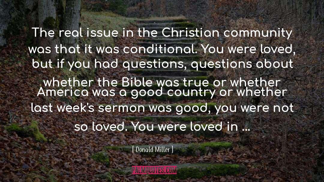 Christian Community quotes by Donald Miller
