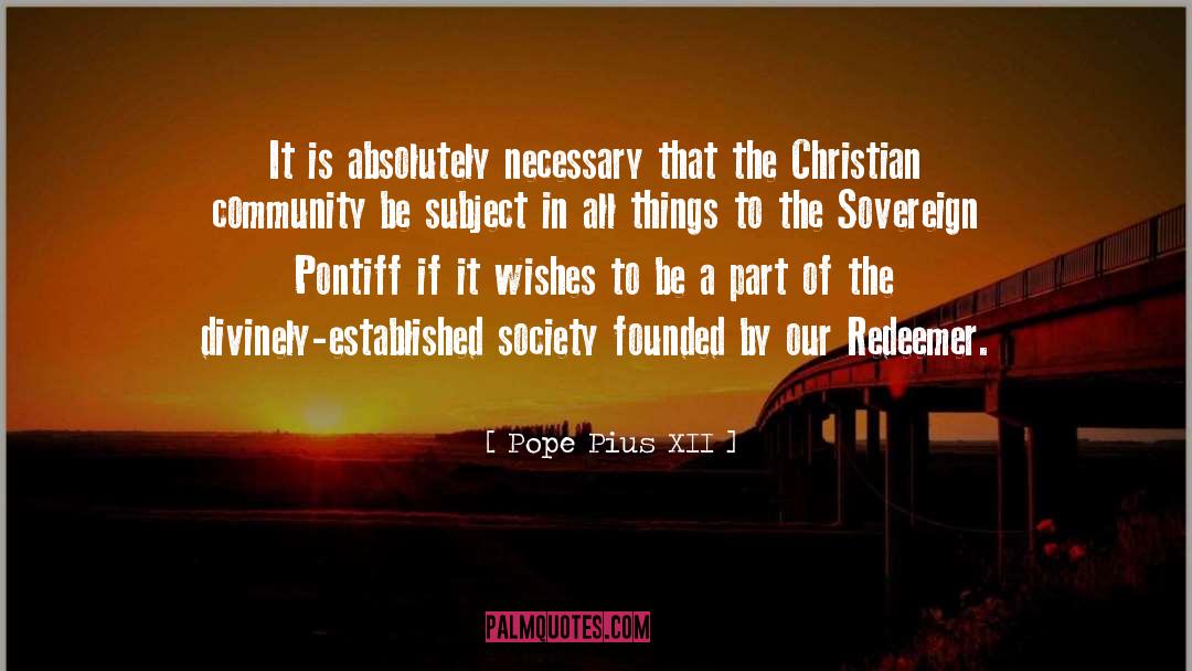 Christian Community quotes by Pope Pius XII