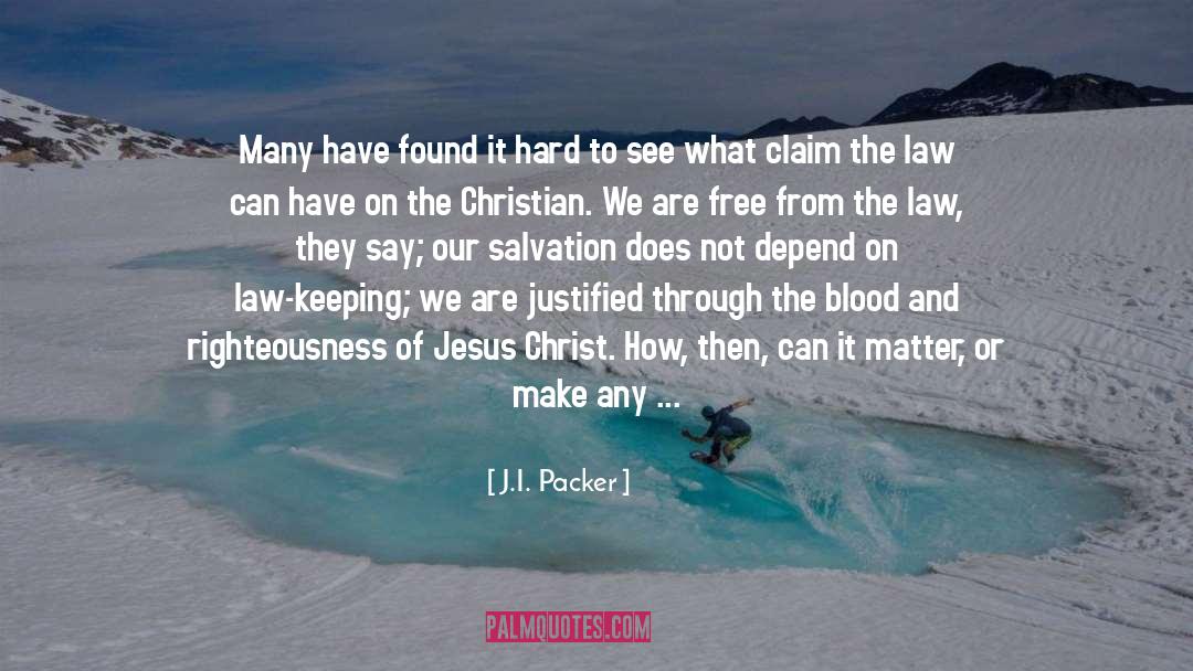 Christian Condemnation quotes by J.I. Packer