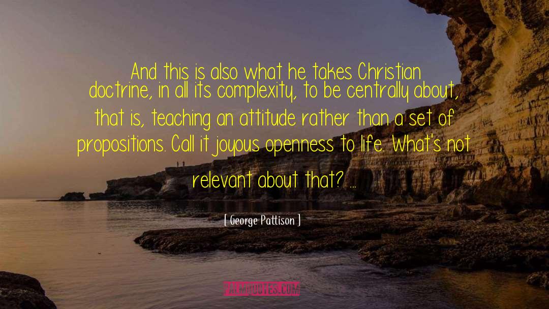 Christian Doctrine quotes by George Pattison