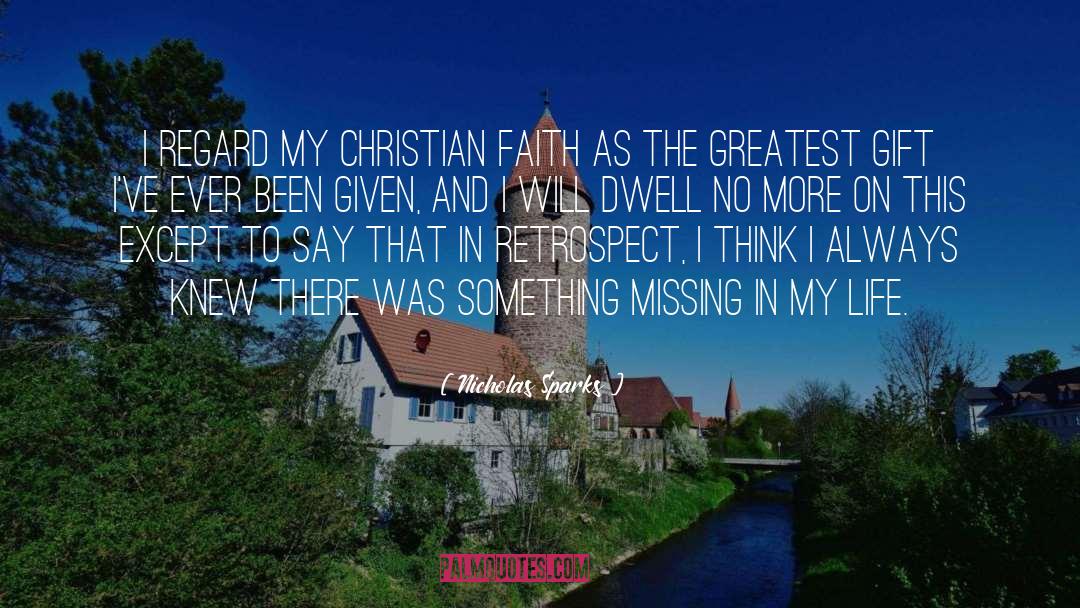 Christian Faith quotes by Nicholas Sparks