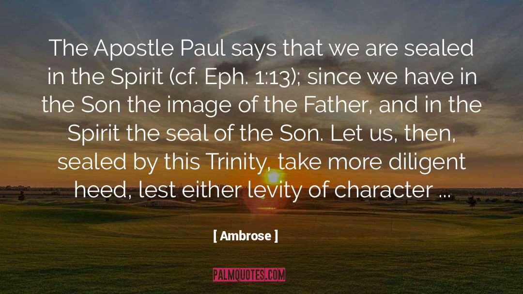 Christian Father quotes by Ambrose