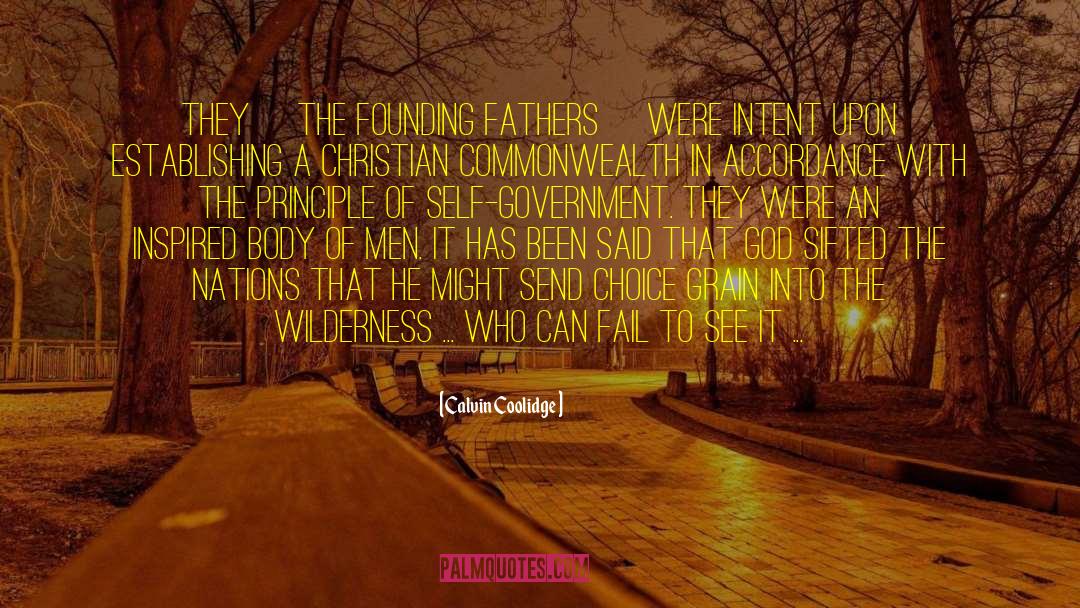 Christian Father quotes by Calvin Coolidge