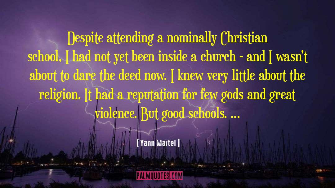 Christian Ficton quotes by Yann Martel