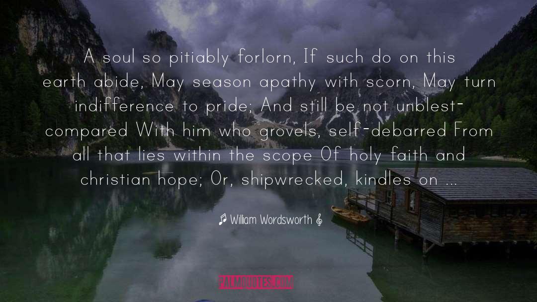 Christian Hope quotes by William Wordsworth