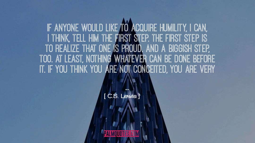 Christian Humility quotes by C.S. Lewis