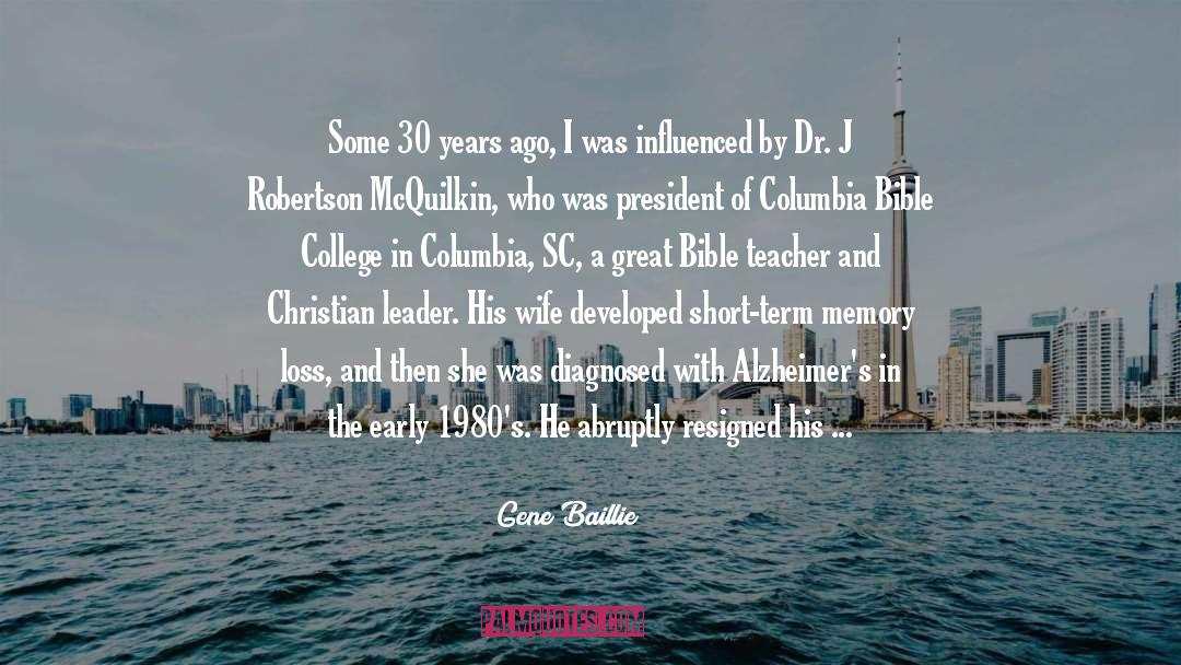 Christian Leader quotes by Gene Baillie