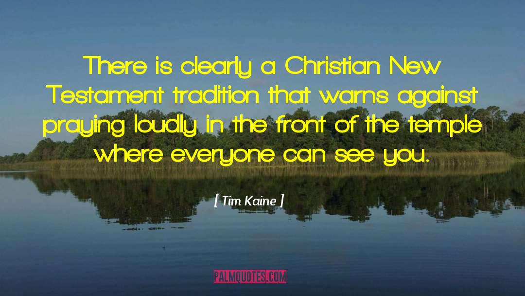Christian Mackeltar quotes by Tim Kaine