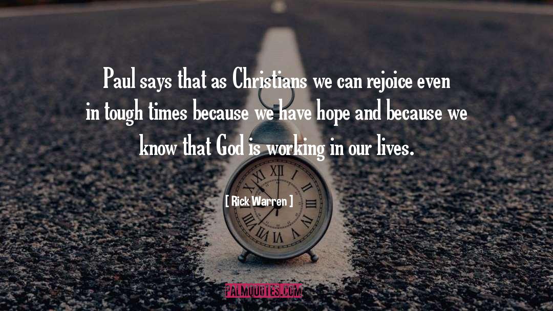 Christian Mckeltar quotes by Rick Warren