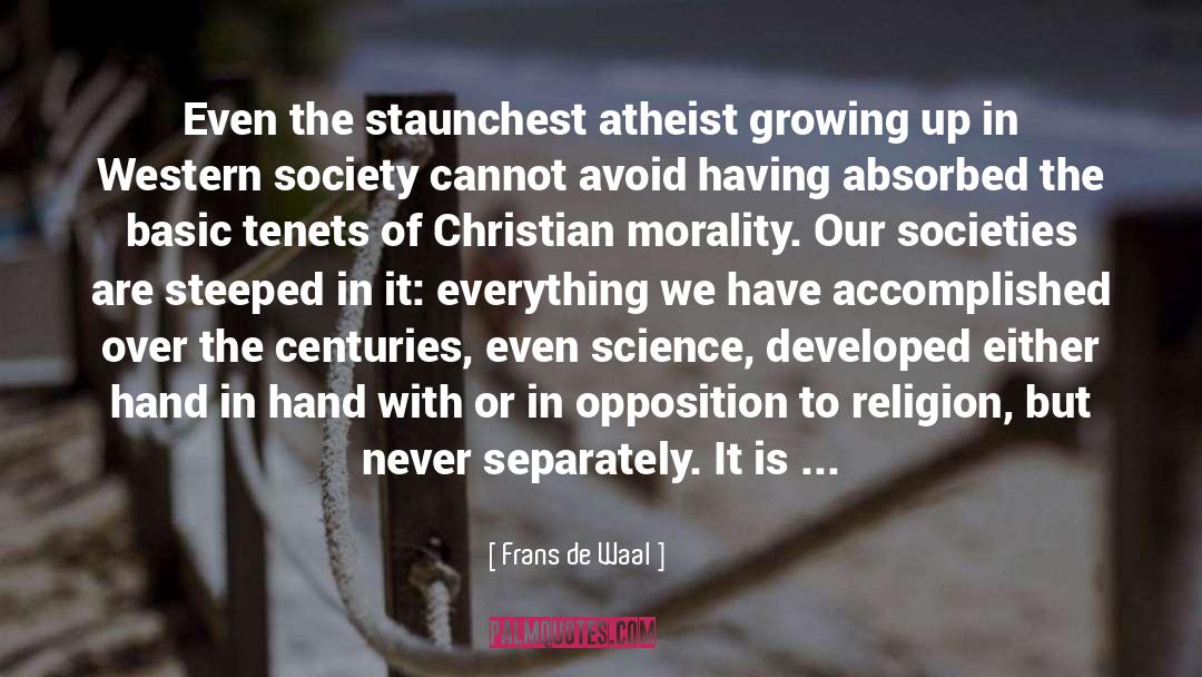 Christian Morality quotes by Frans De Waal