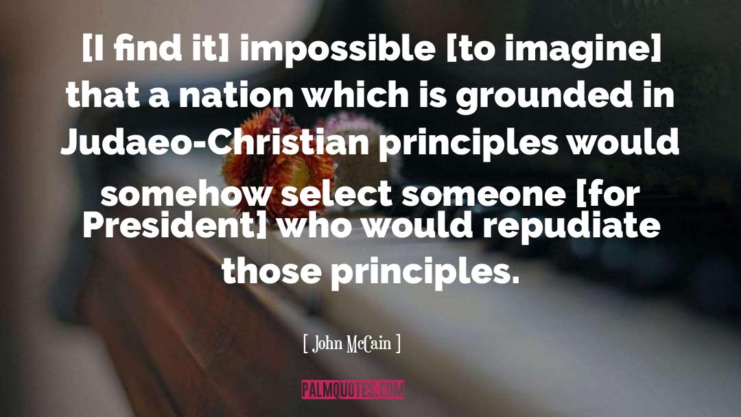 Christian Principles quotes by John McCain