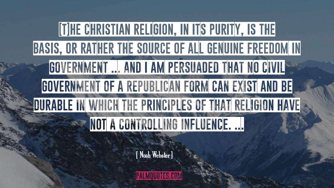 Christian Religion quotes by Noah Webster