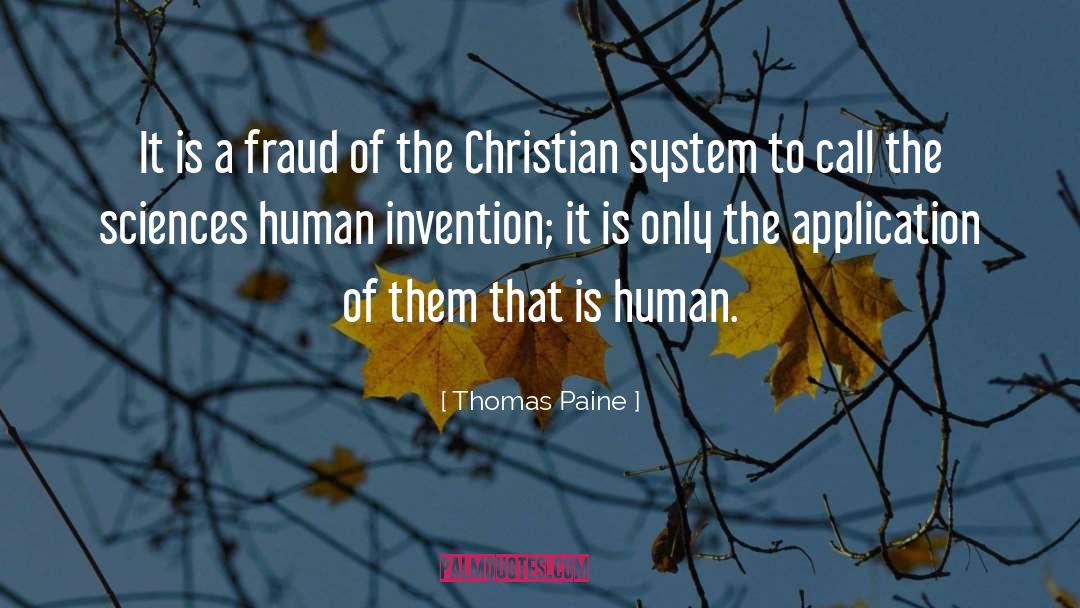 Christian Science Healing quotes by Thomas Paine