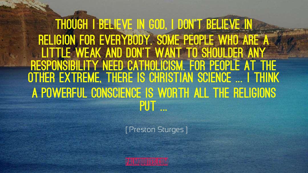 Christian Science quotes by Preston Sturges