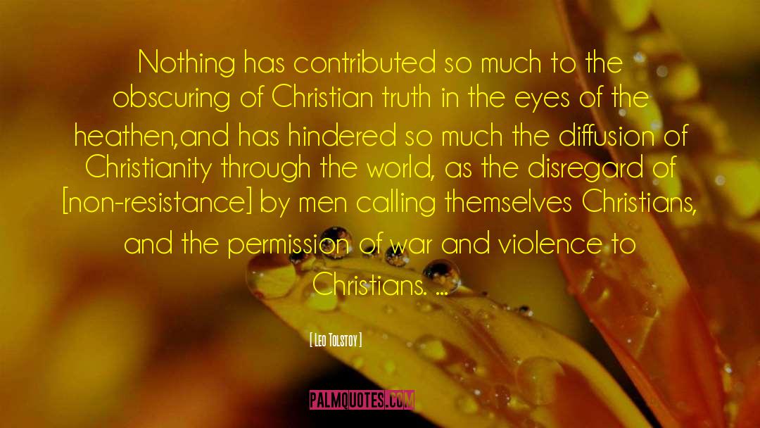 Christian Truth quotes by Leo Tolstoy