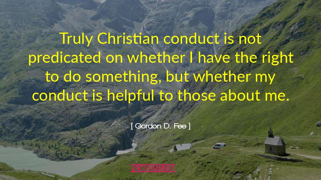 Christian Worldview quotes by Gordon D. Fee