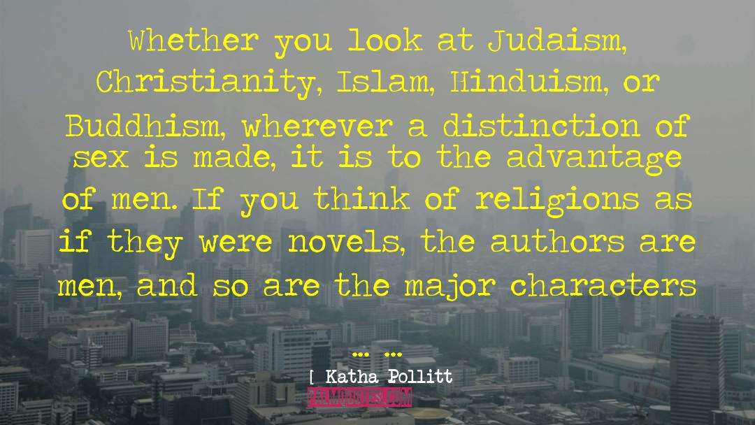 Christianity Islam quotes by Katha Pollitt
