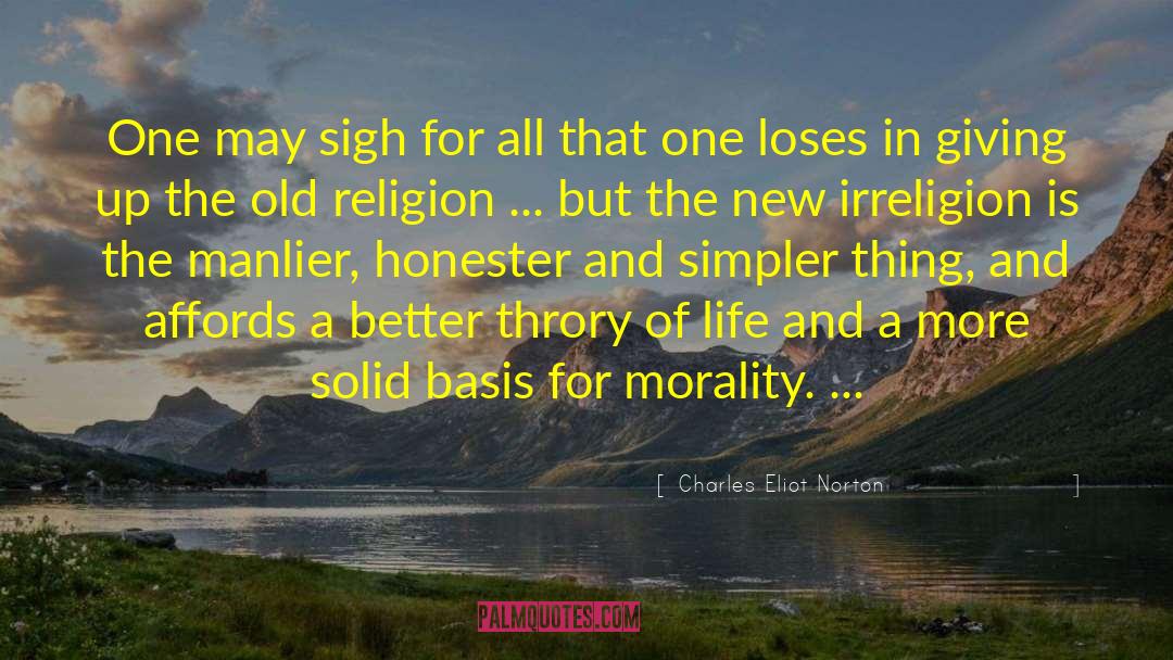 Christianity Religion quotes by Charles Eliot Norton