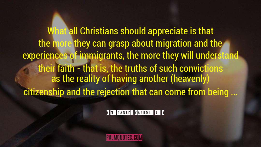 Christians For Joe quotes by M. Daniel Carroll R.