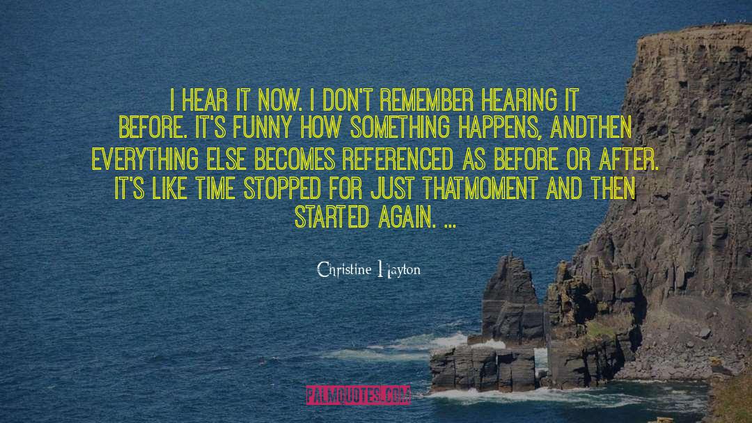 Christine Amsden quotes by Christine Hayton