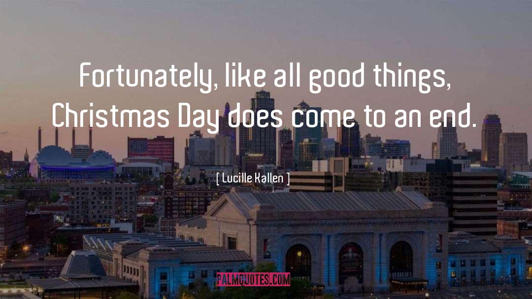 Christmas Day quotes by Lucille Kallen