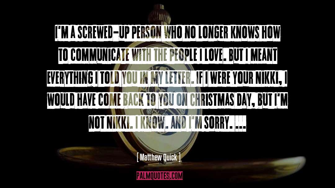 Christmas Day quotes by Matthew Quick