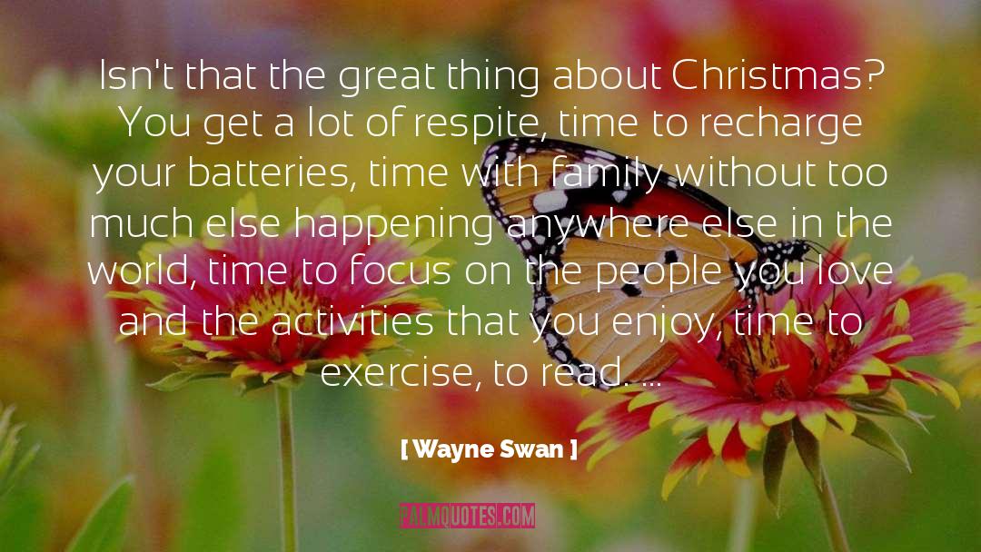 Christmas Fuss quotes by Wayne Swan