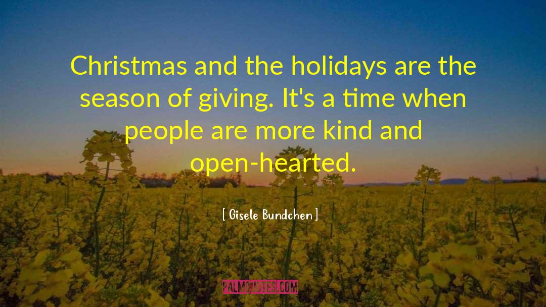 Christmas Giving quotes by Gisele Bundchen