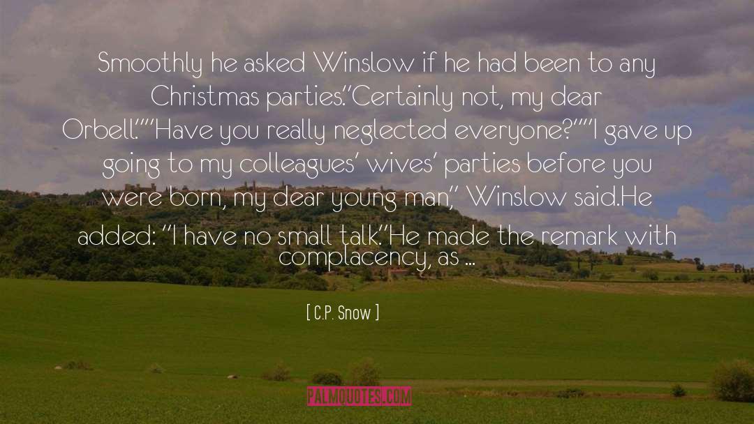 Christmas Greeting quotes by C.P. Snow