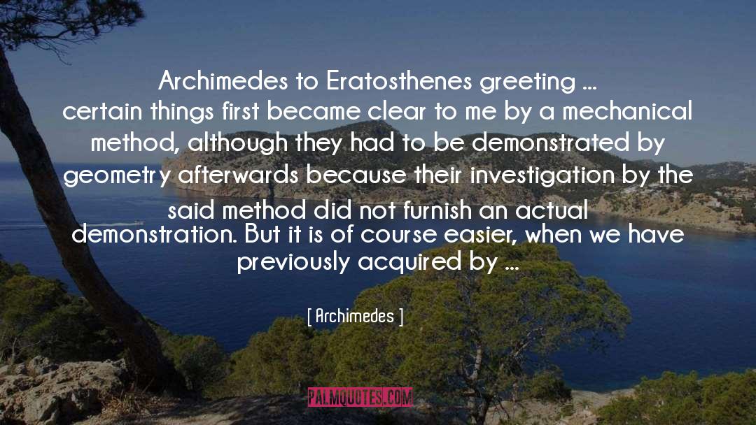 Christmas Greetings quotes by Archimedes