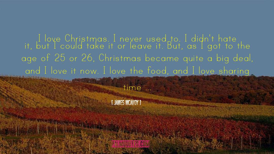 Christmas Love quotes by James McAvoy