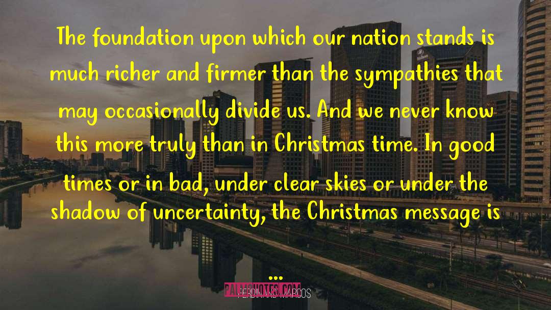 Christmas Message quotes by Ferdinand Marcos