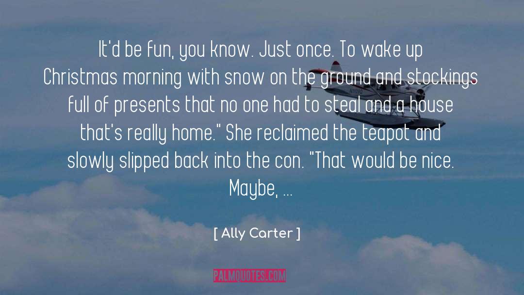 Christmas Morning quotes by Ally Carter