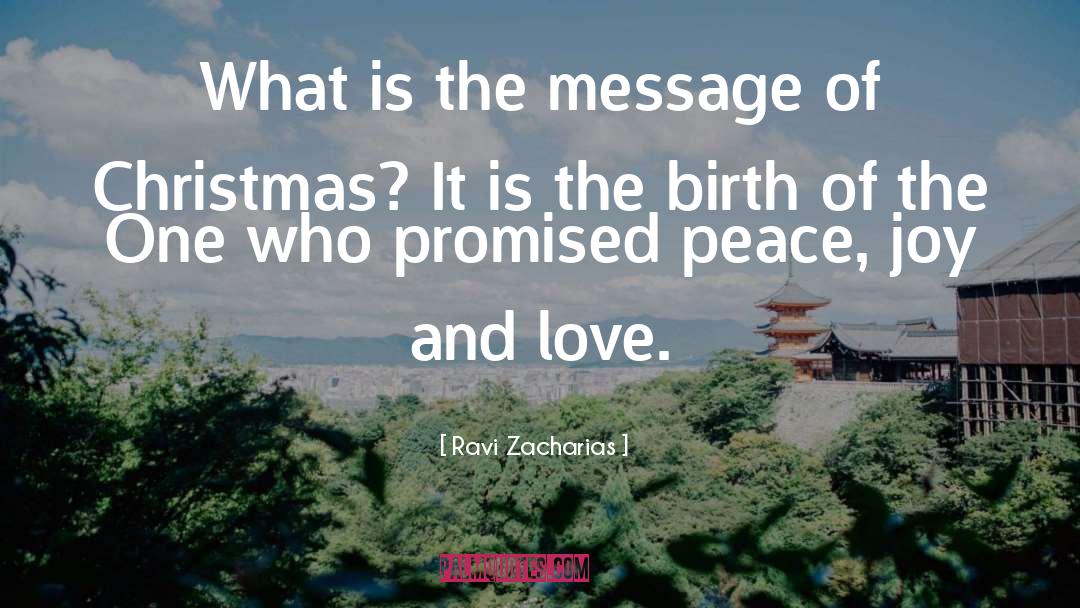 Christmas quotes by Ravi Zacharias