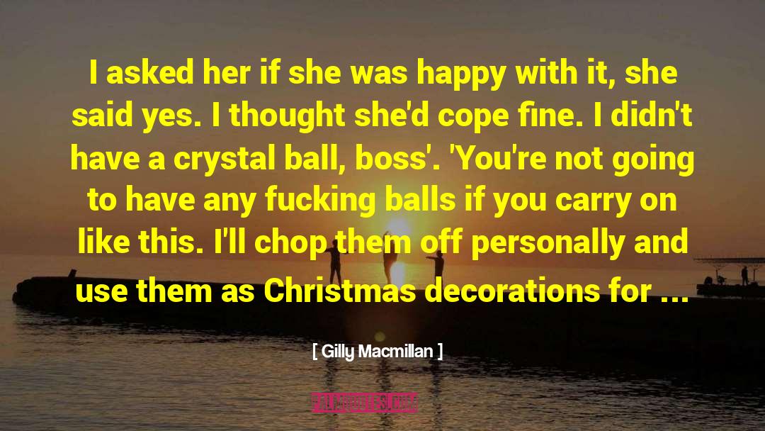 Christmas Vacation Rv quotes by Gilly Macmillan