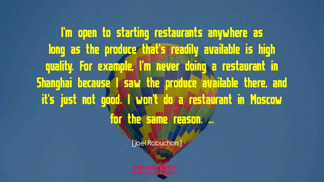 Christoff Restaurant quotes by Joel Robuchon