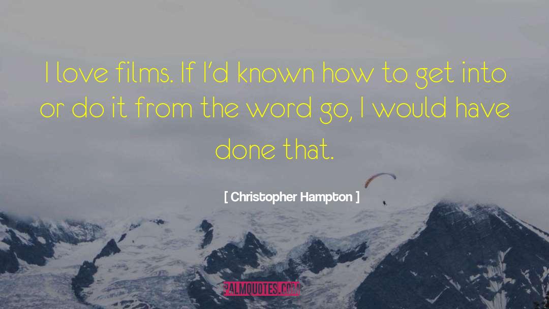Christopher Creed quotes by Christopher Hampton