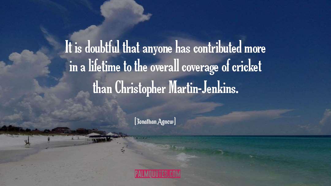 Christopher quotes by Jonathan Agnew