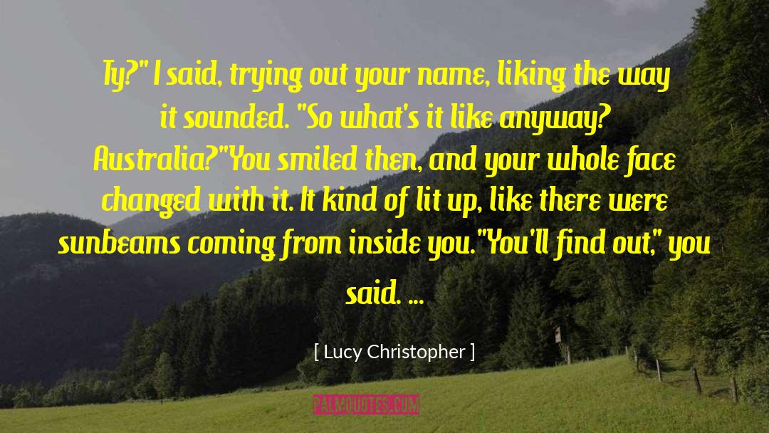 Christopher Tietjens quotes by Lucy Christopher