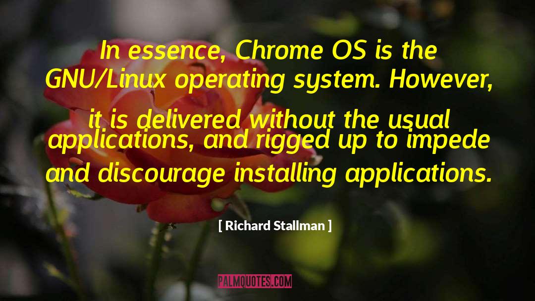 Chrome quotes by Richard Stallman