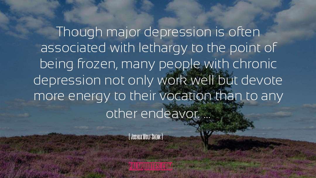 Chronic Depression quotes by Joshua Wolf Shenk