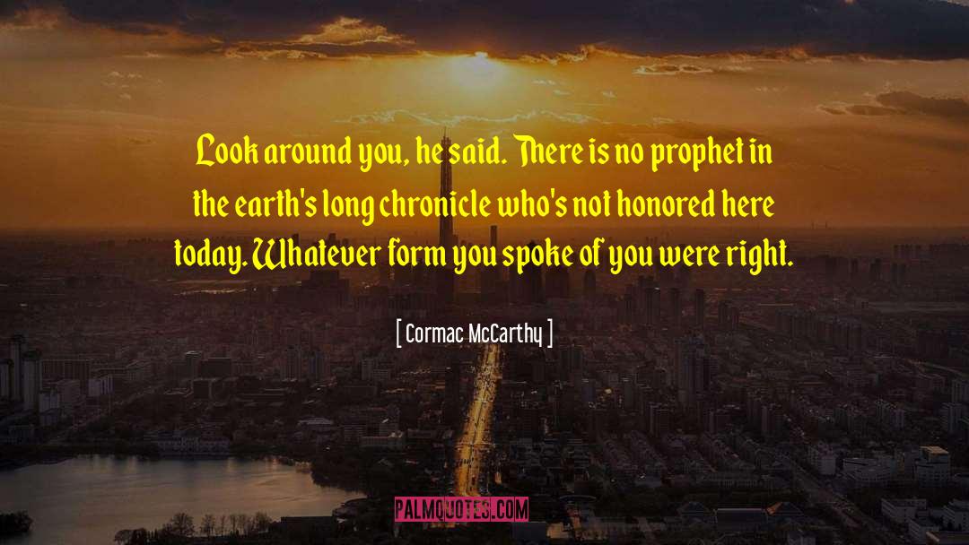 Chronicle quotes by Cormac McCarthy